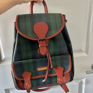 Polo Ralph Lauren vintage plaid laptop backpack